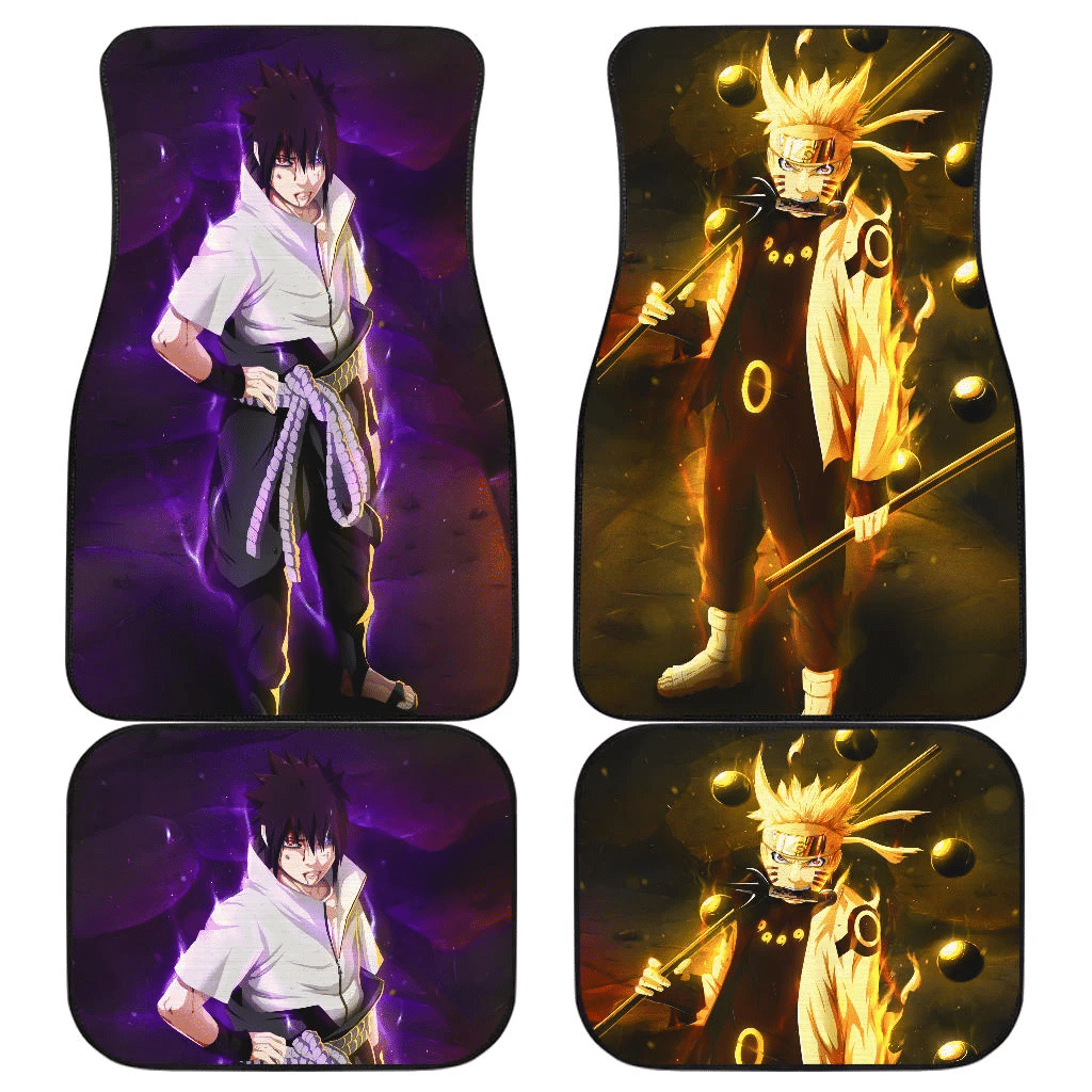 Sasuke And Naruto Art Car Floor Mats Anime Fan Gift H053120 Sasuke And Naruto Art Car Floor Mats Anime Fan Gift H053120