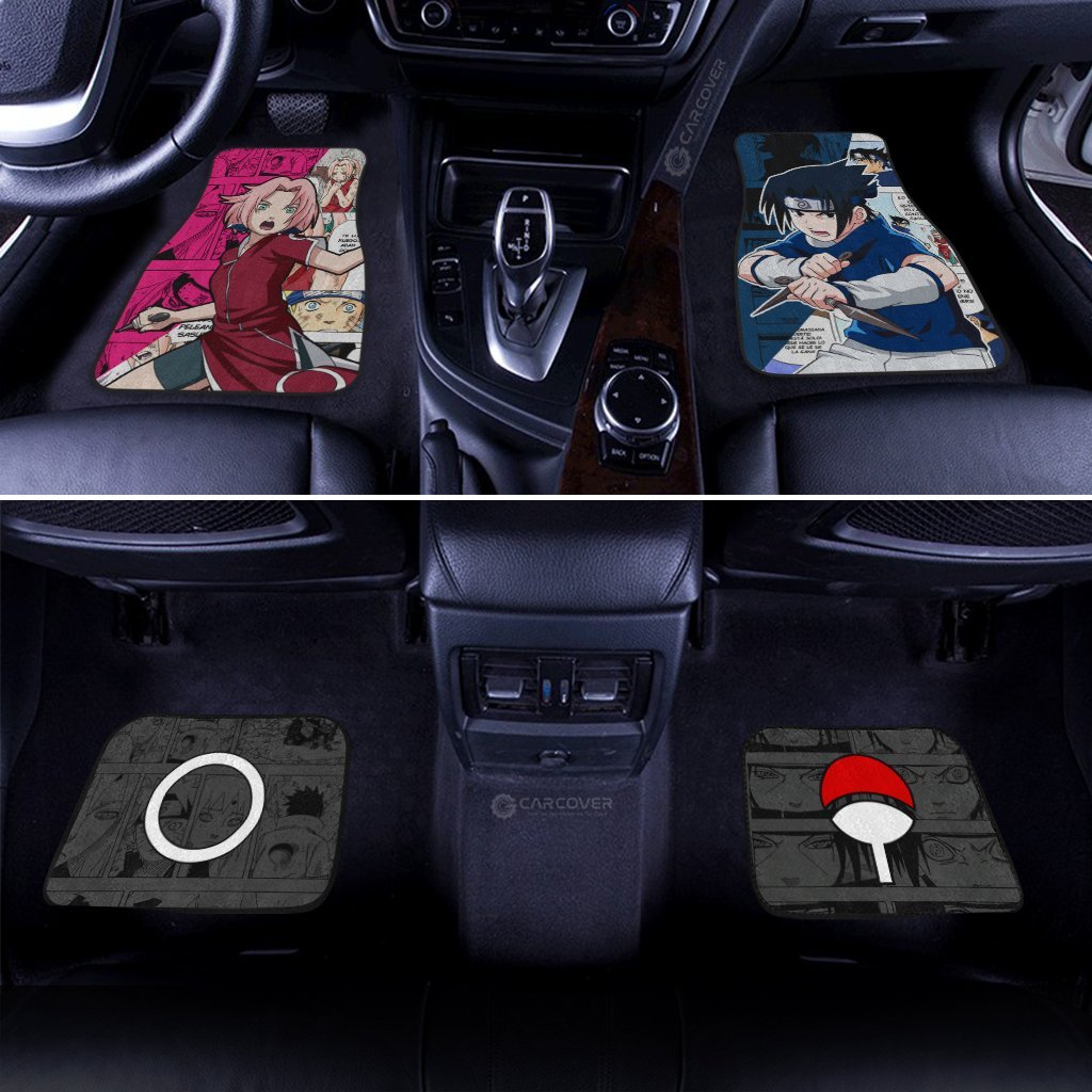 Sasuke-And-Sakura-Car-Floor-Mats-Custom-Anime-Mix-Manga-Naruto-Car-Interior-Accessories-2