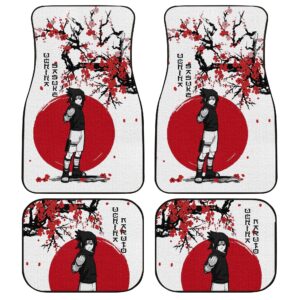 Sasuke Car Floor Mats Custom Japan Style Anime Naruto Car Interior Accessories