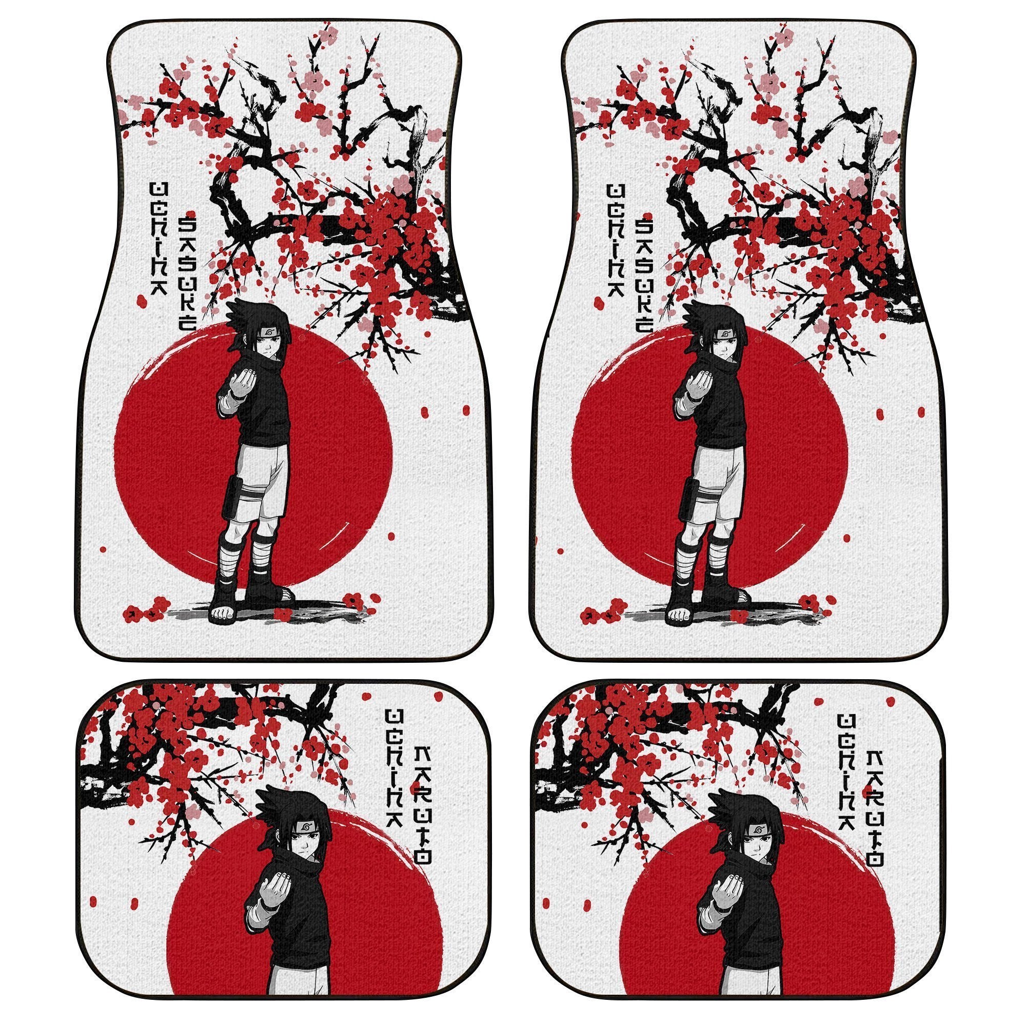 Sasuke Car Floor Mats Custom Japan Style Anime Naruto Car Interior Accessories Sasuke Car Floor Mats Custom Japan Style Anime Naruto Car Interior Accessories