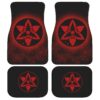 Sasuke Etenal Mangekyou Car Floor Mats Custom Sharingan Anime Naruto Car Accessories