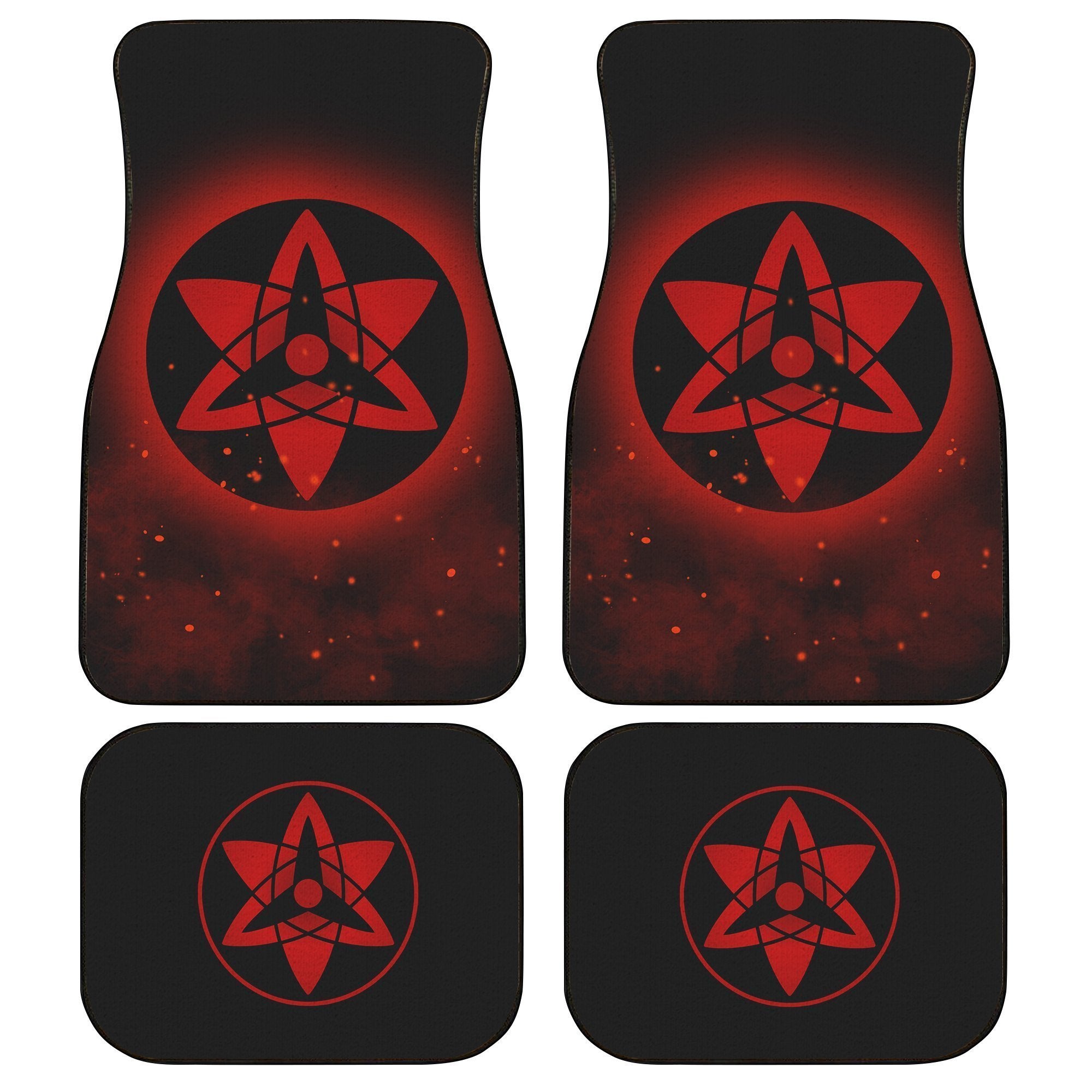 Sasuke Etenal Mangekyou Car Floor Mats Custom Sharingan Anime Naruto Car Accessories Sasuke Etenal Mangekyou Car Floor Mats Custom Sharingan Anime Naruto Car Accessories
