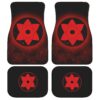 Sasuke Mangekyou Car Floor Mats Custom Sharingan Anime Naruto Car Accessories