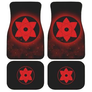 Sasuke Mangekyou Car Floor Mats Custom Sharingan Anime Naruto Car Accessories