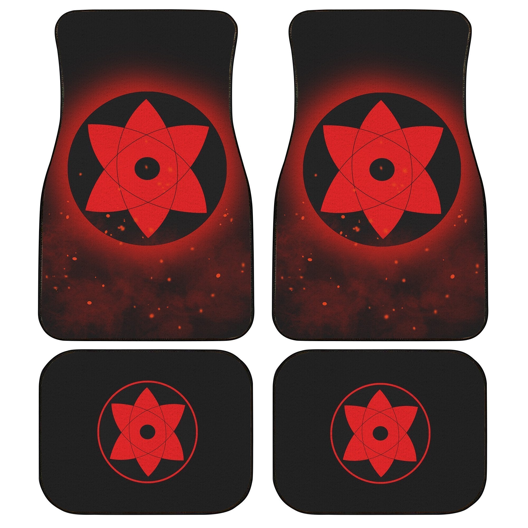 Sasuke Mangekyou Car Floor Mats Custom Sharingan Anime Naruto Car Accessories Sasuke Mangekyou Car Floor Mats Custom Sharingan Anime Naruto Car Accessories