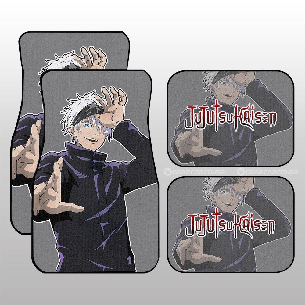 Satoru Gojo Car Floor Mats Custom Main Character Jujutsu Kaisen Anime Gifts For Fans Satoru Gojo Car Floor Mats Custom Main Character Jujutsu Kaisen Anime Gifts For Fans