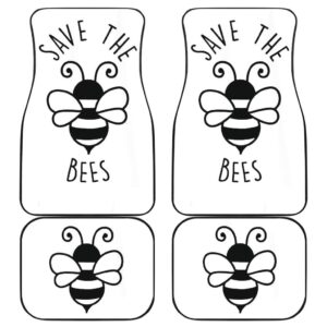 Save The Bee Front And Back Car Mats
