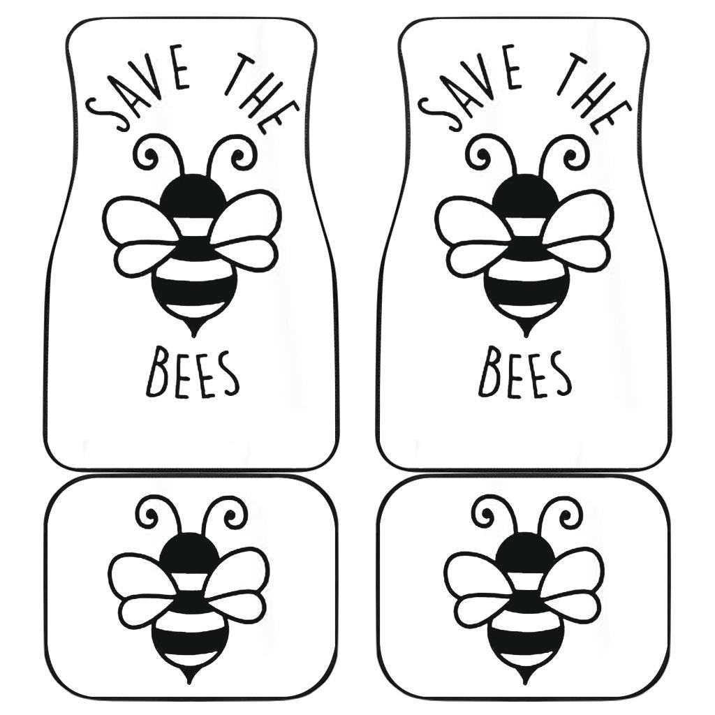 Save The Bee Front And Back Car Mats Save The Bee Front And Back Car Mats