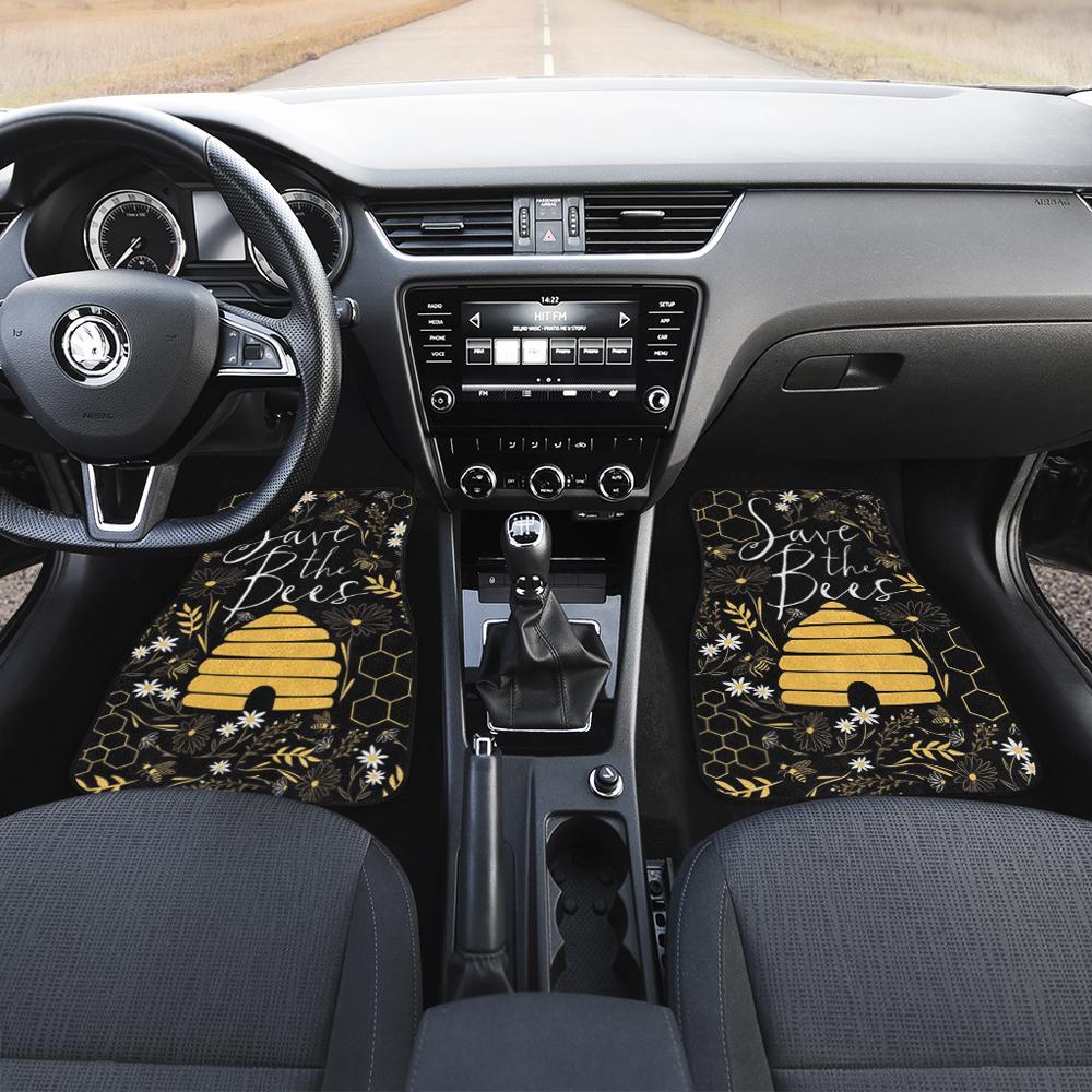 Save-The-Bees-Car-Floor-Mats-Custom-Funny-Car-Accessories-1
