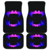 Scary Teeth Blue Neon Color Car Floor Mats 191031