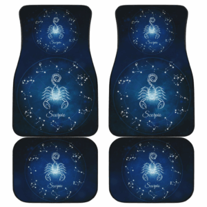 Scorpio Zodiac Sign Car Floor Mats Amazing Gift H042620