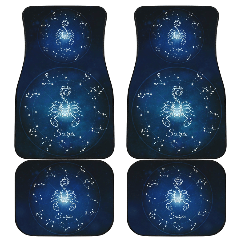 Scorpio Zodiac Sign Car Floor Mats Amazing Gift H042620 Scorpio Zodiac Sign Car Floor Mats Amazing Gift H042620