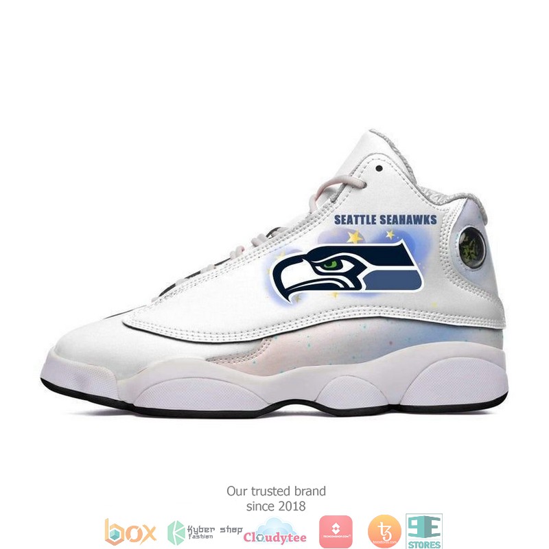 Seattle Seahawks Nfl Colorful Air Jordan 13 Sneaker Shoes Seattle Seahawks Nfl Colorful Air Jordan 13 Sneaker Shoes
