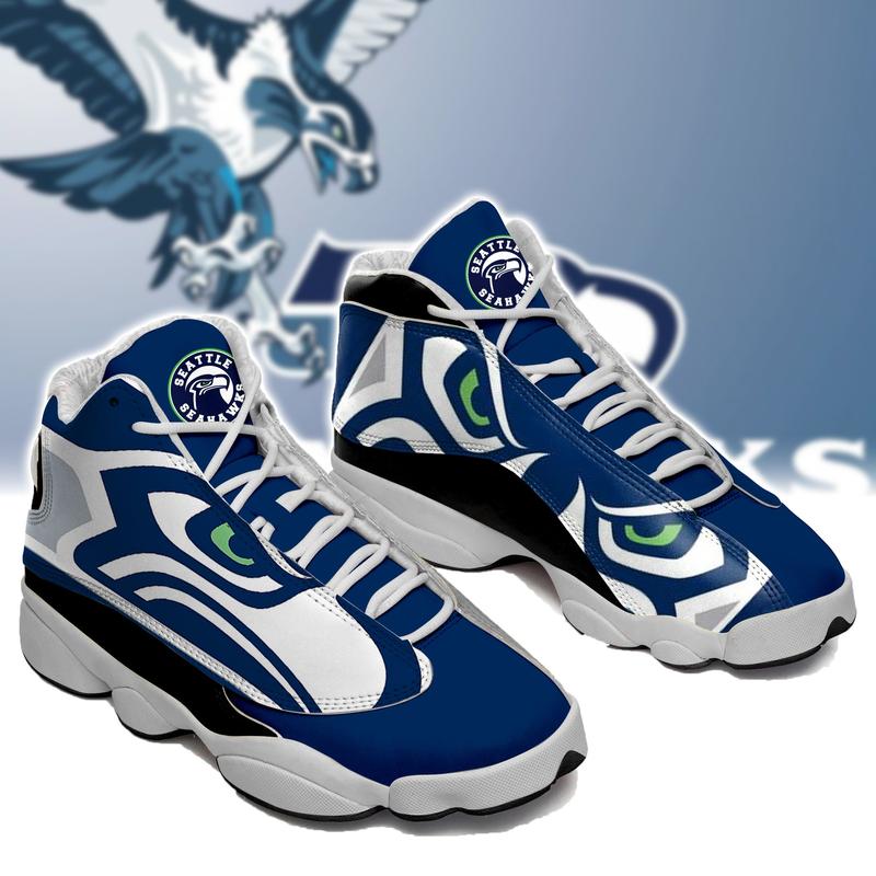Seattle Seahawks Nfl Ver 1 Air Jordan 13 Sneaker Seattle Seahawks Nfl Ver 1 Air Jordan 13 Sneaker