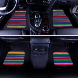 Serape Baja Mexican Pattern Car Floor Mats