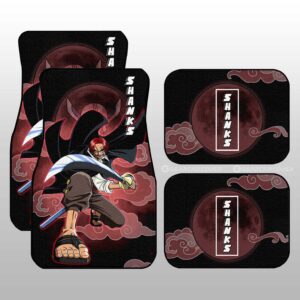Shanks Car Floor Mats Custom Gifts Idea For One Piece Anime Fans