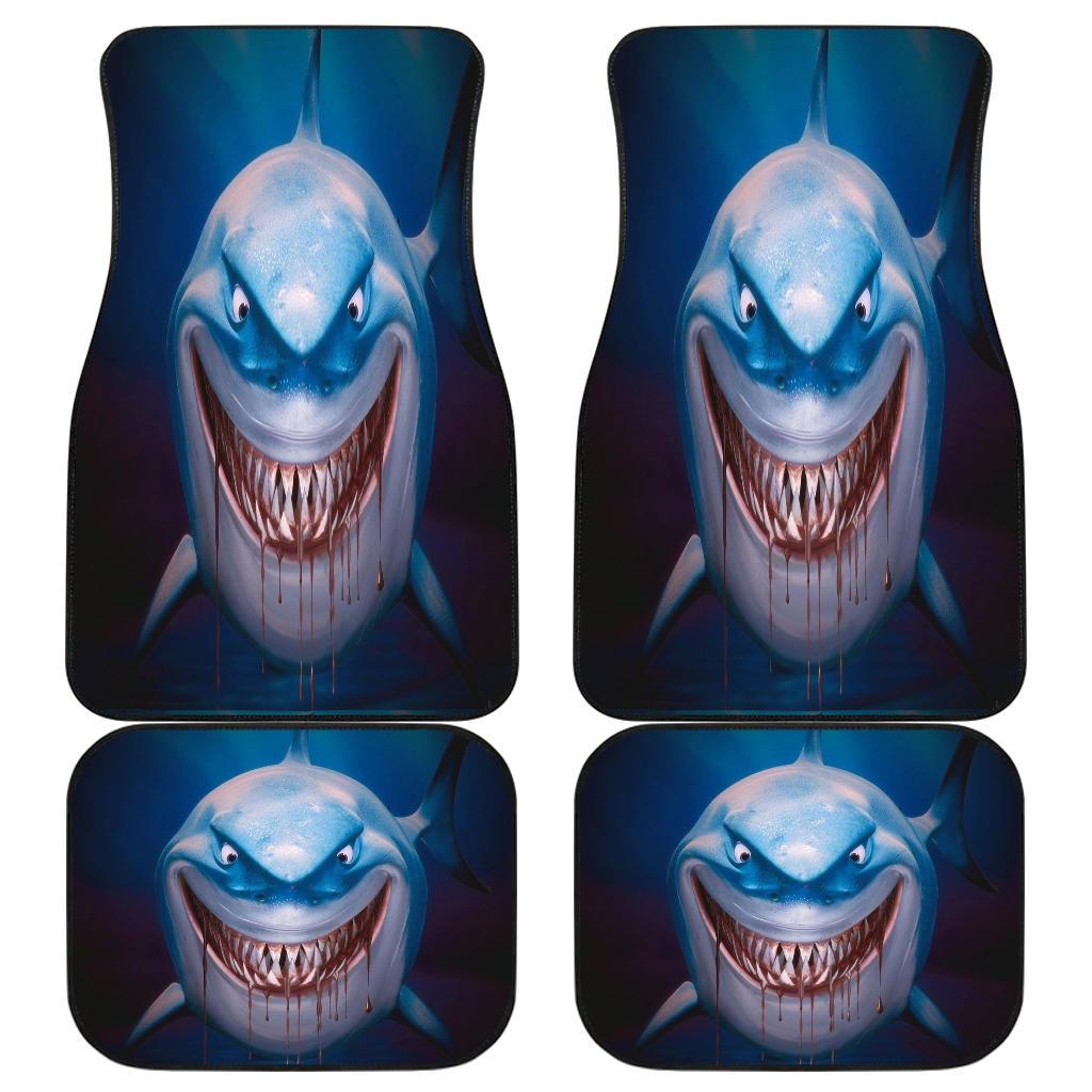 Shark Funny Front And Back Car Mats Shark Funny Front And Back Car Mats