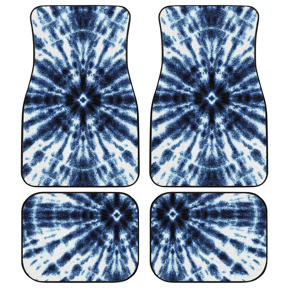 Shibori Tie Dye Car Floor Mats Custom Hippie Car Accessories Gifts Shibori Tie Dye Car Floor Mats Custom Hippie Car Accessories Gifts