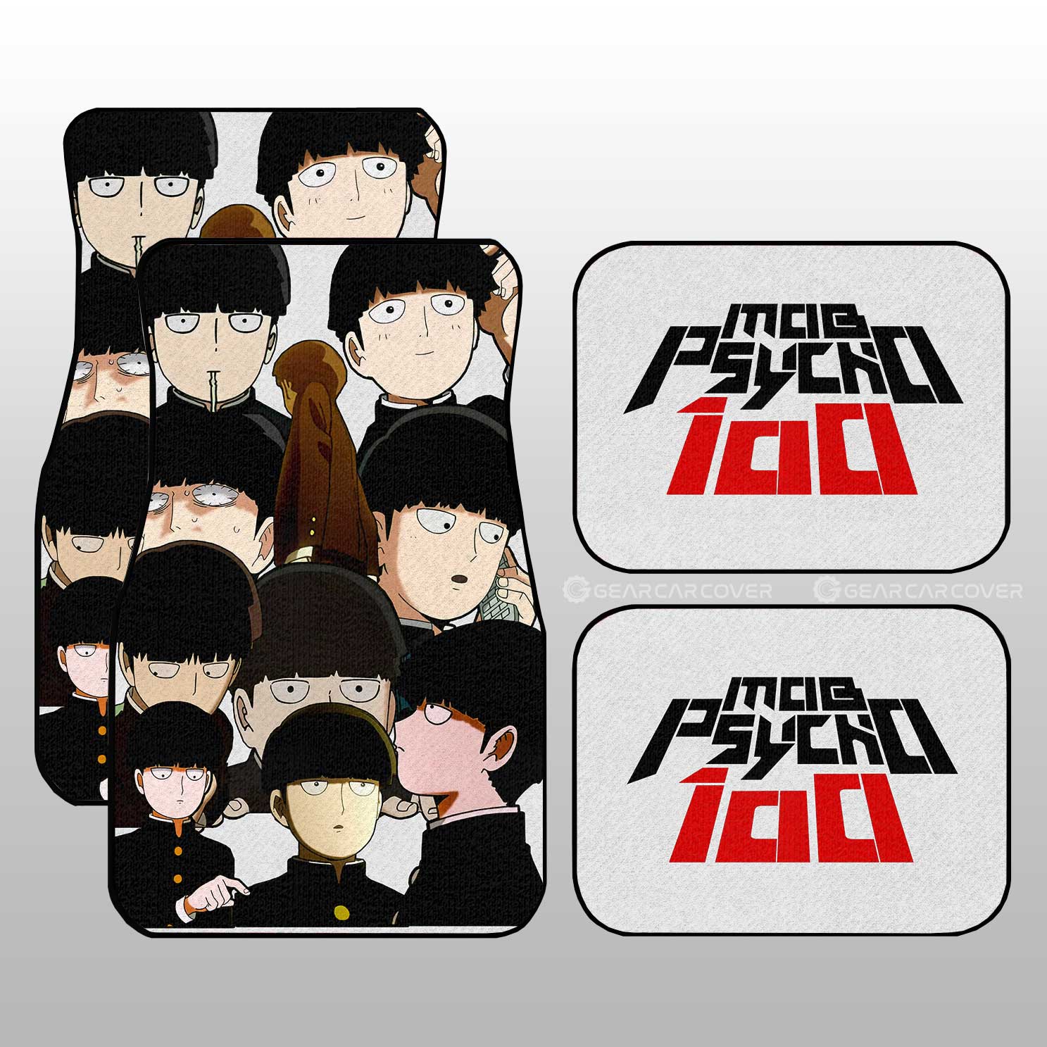 Shigeo Kageyama Car Floor Mats Custom Mob Psycho 100 Anime Car Accessories Shigeo Kageyama Car Floor Mats Custom Mob Psycho 100 Anime Car Accessories
