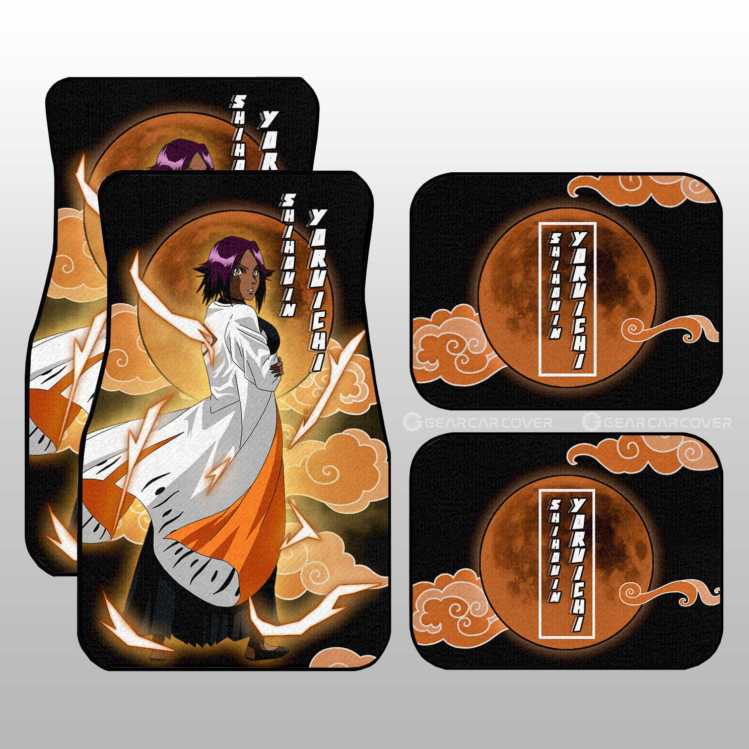 Shihouin Yoruichi Car Floor Mats Custom Bleach Anime Car Interior Accessories Shihouin Yoruichi Car Floor Mats Custom Bleach Anime Car Interior Accessories