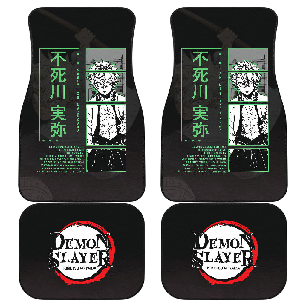 Shinazugawa Sanemi Demon Slayer Car Floor Mats Anime Car Accessories Shinazugawa Sanemi Demon Slayer Car Floor Mats Anime Car Accessories