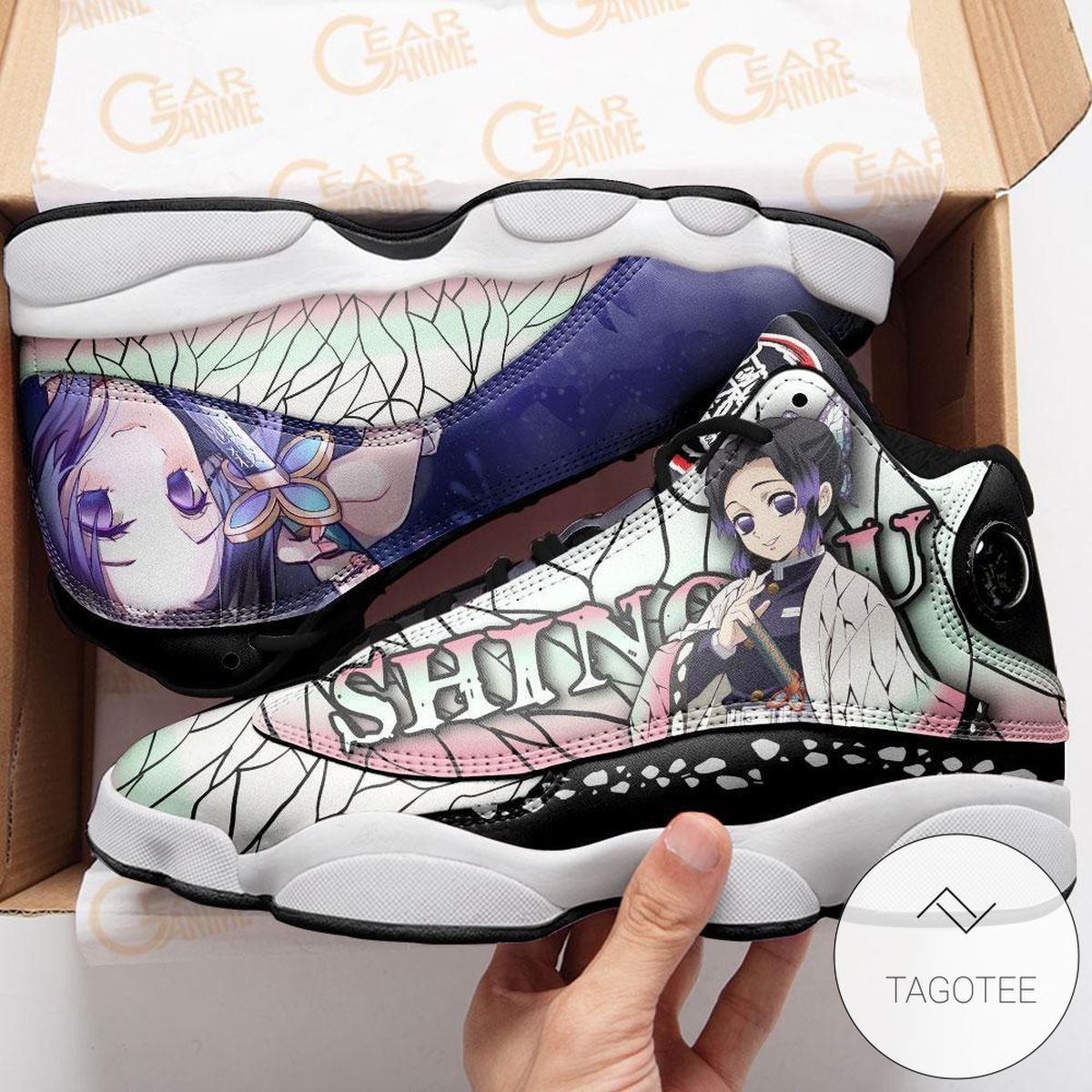 Shinobu Kocho Sneakers Custom Anime Demon Slayer Air Jordan 13 Shoes Shinobu Kocho Sneakers Custom Anime Demon Slayer Air Jordan 13 Shoes