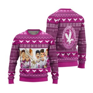 Shiratorizawa Academy Ugly Christmas Sweater Haikyuu Anime Xmas Gift