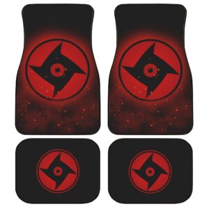 Shisu Mangekyou Car Floor Mats Custom Sharingan Anime Naruto Car Accessories