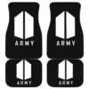 Simple Logo Black & White Army BTS Car Floor Mats 191017