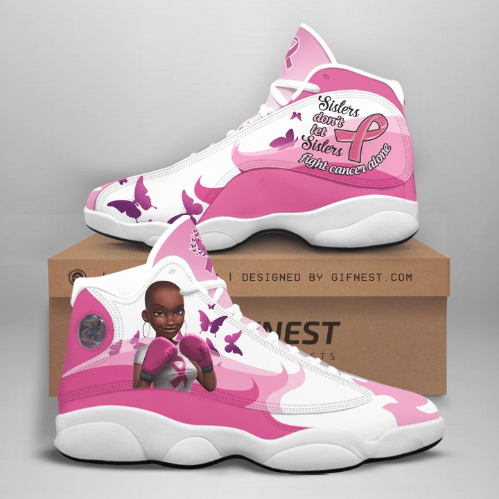 Sisters Black Dont Let Sisters Fight Cancer Alone Air Jordan 13 Sneaker Shoes Sisters Black Dont Let Sisters Fight Cancer Alone Air Jordan 13 Sneaker Shoes