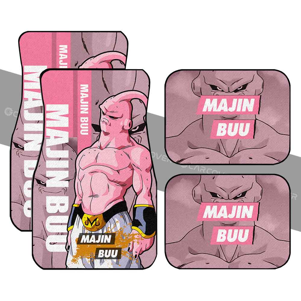 Skinny Majin Buu Car Floor Mats Custom Dragon Ball Anime Car Accessories Skinny Majin Buu Car Floor Mats Custom Dragon Ball Anime Car Accessories