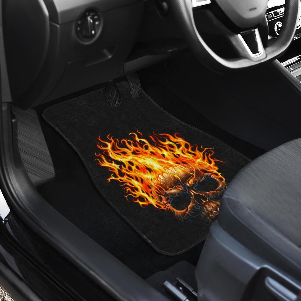 Skull-Fire-Front-And-Back-Car-Mats-1
