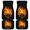 Skull Fire Front And Back Car Mats