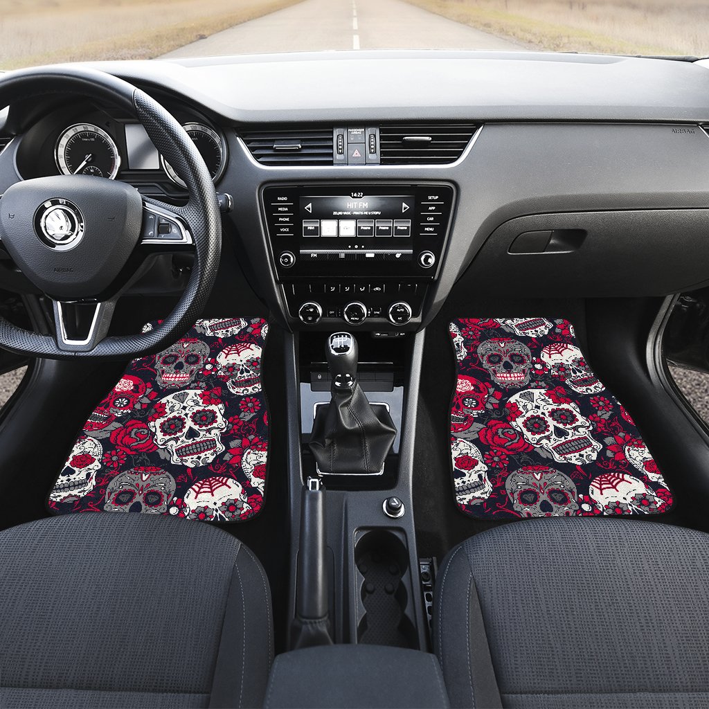 Skull-Front-And-Back-Car-Mats-1