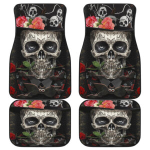 Skull Rose Art Car Floor Mats Amazing Gift Ideas H050320
