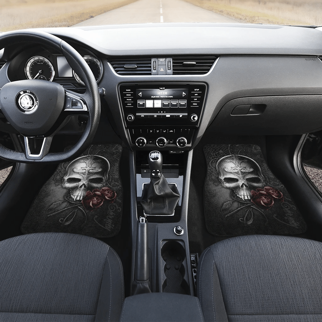 Skull-Rose-Love-Art-Car-Floor-Mats-Amazing-Gift-Ideas-H140720-1