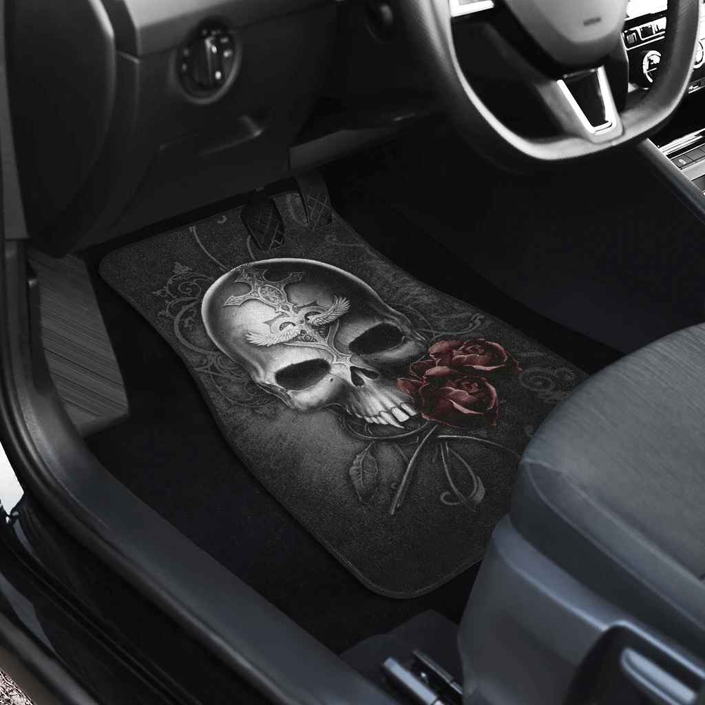 Skull-Rose-Love-Art-Car-Floor-Mats-Amazing-Gift-Ideas-H140720-2