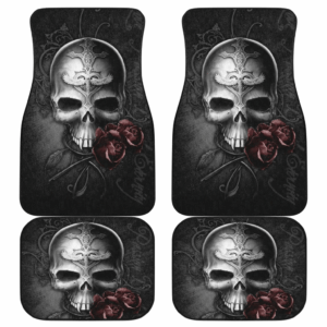 Skull Rose Love Art Car Floor Mats Amazing Gift Ideas H140720