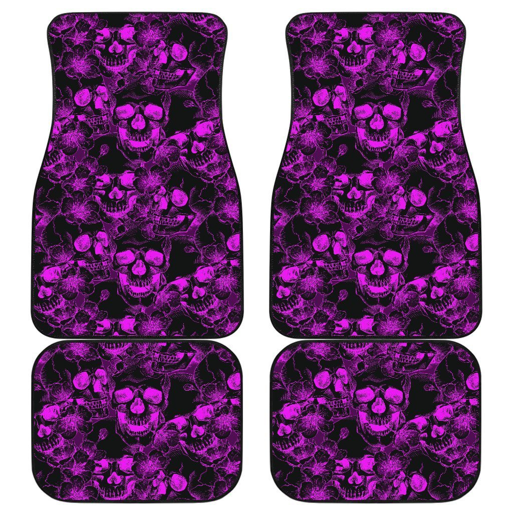 Skulls-Purple-Art-Car-Floor-Mats-Amazing-Gift-Ideas-T140720-1
