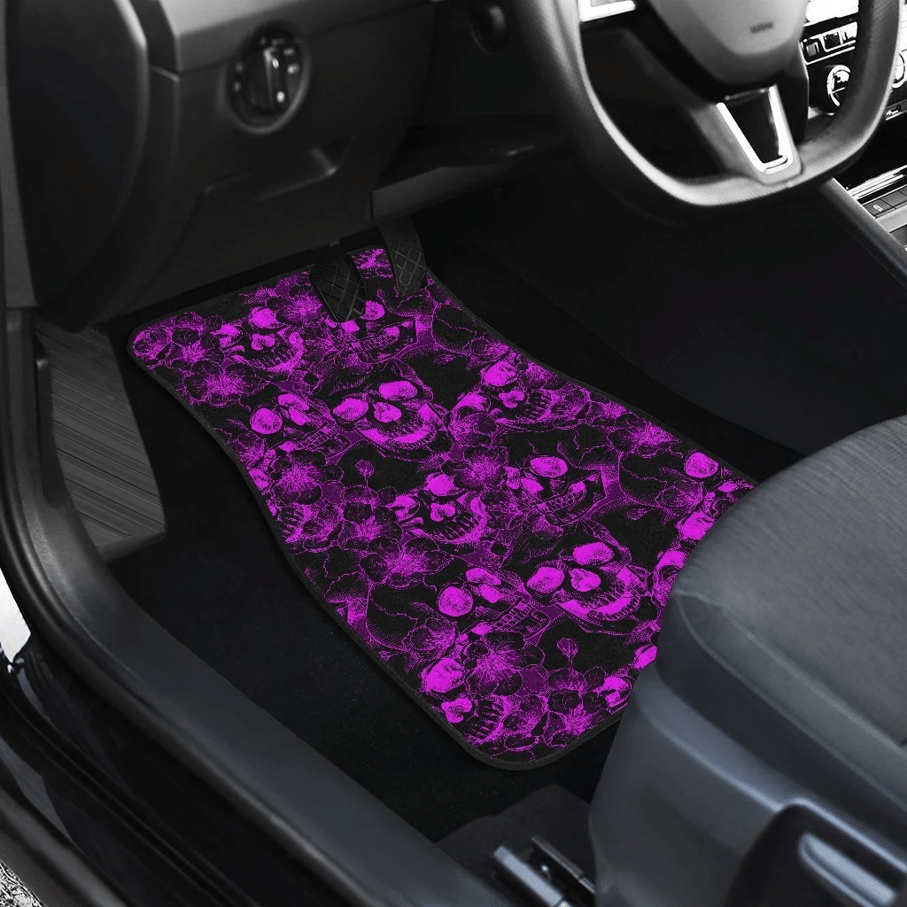 Skulls-Purple-Art-Car-Floor-Mats-Amazing-Gift-Ideas-T140720-2