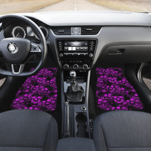 Skulls Purple Art Car Floor Mats Amazing Gift Ideas T140720