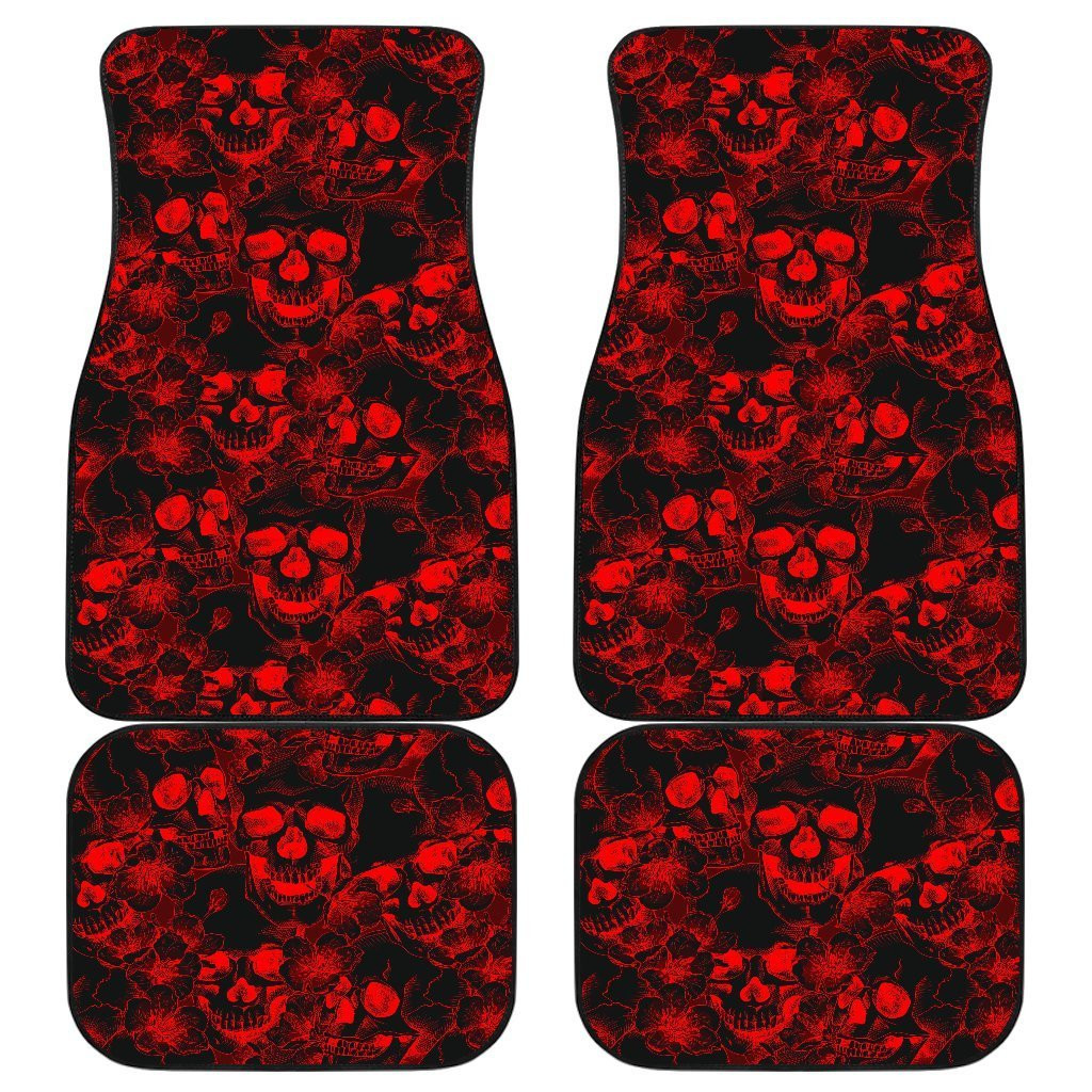 Skulls-Red-Art-Car-Floor-Mats-Amazing-Gift-Ideas-T140720-1