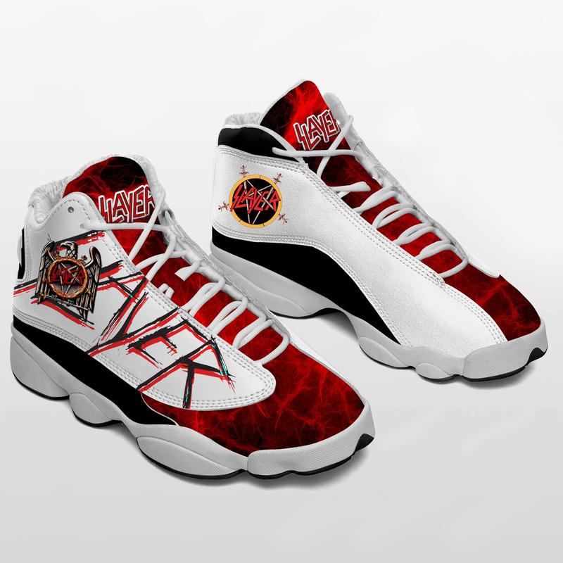 Slayer Rock Band Ver 2 Air Jordan 13 Sneaker Slayer Rock Band Ver 2 Air Jordan 13 Sneaker