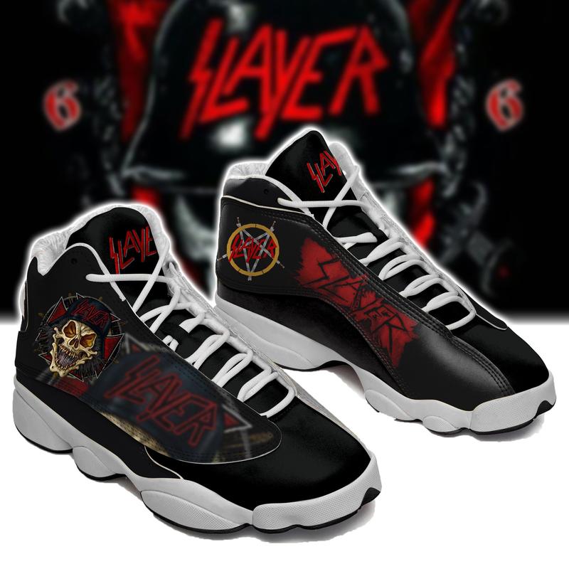 Slayer Rock Band Ver 4 Air Jordan 13 Sneaker Slayer Rock Band Ver 4 Air Jordan 13 Sneaker