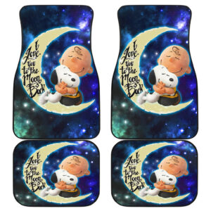 Snoopy And Charley Car Floor Mats Cartoon Fan Gift H041420