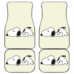 Snoopy Cartoon Yellow theme Car Floor Mats 191120