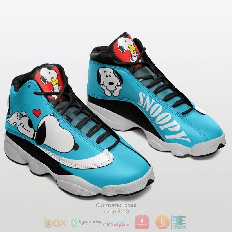Snoopy Cyan Air Jordan 13 Shoes Snoopy Cyan Air Jordan 13 Shoes