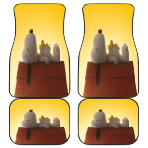 Snoopy Funny Sleeping Cartoon Car Floor Mats 191031