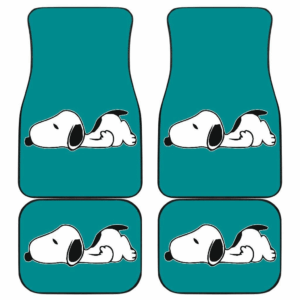 Snoopy Sleeping in Blue theme Car Floor Mats 191120