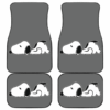 Snoopy Sleepy Lazy Gray theme Car Floor Mats 191120